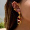 Yori Fashion Красные Коралловые Ракушки Ракушка Морская Звезда Кисточка Серьги Бохо Высокое Качество Повседневные Серьги-Подвески для Женщин