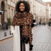 Thick Leopard Print Scarf Cozy Cashmere Feel Scarf Winter Shawl Wrap  Ski Resort