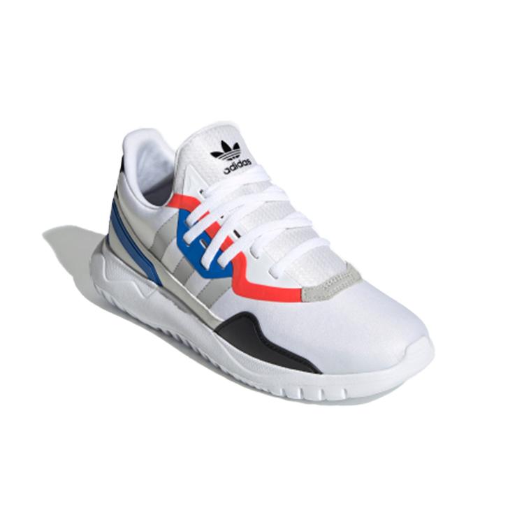 adidas Originals Flex Collection J Износостойкие Дышащие Низкие Детские Повседневные Кроссовки Белый Синий Серый Унисекс FX5321