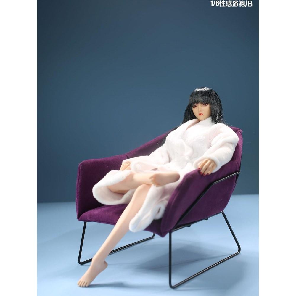 TOYBARJAPAN Фигурка персонажа 1/6 Тело JO23X-08 Женщина Пижама Халат Купальная юбка B Белый
