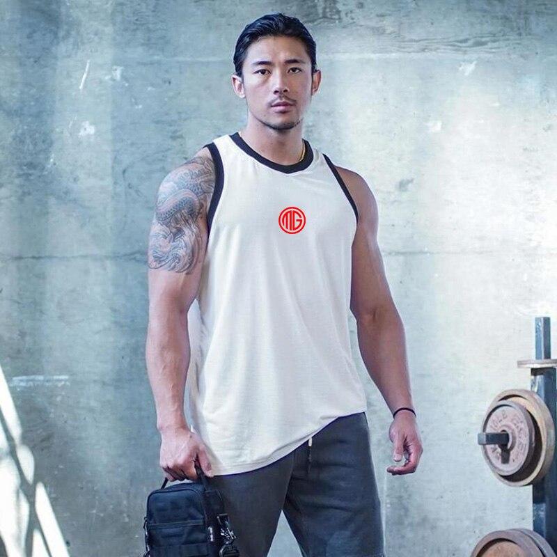 Muscleguys Красивые молодежные спортивные удобные жилеты, летние мужские дышащие топы для бодибилдинга, уличная одежда в стиле поп