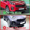 Для Kia Sportage QL 2015-2019 хромированная задняя противотуманная фара, рамка противотуманной фары, наружное украшение из АБС-пластика