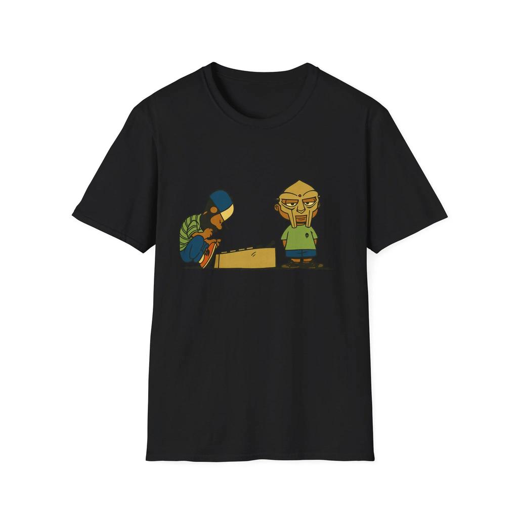 Cartoon Hip Hop Character Graphic T Shirts Retro Mask Figure Dj Console Print Tees Unisex Streetwear Crew Neck Short Sleeve Tops