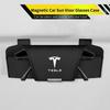 ckwjb7 Magnetic Car Visor Glasses Holder Sunglasses Storage Box Interior For Tesla Model 3 Model S Model X Model Y Roadster Bonina C