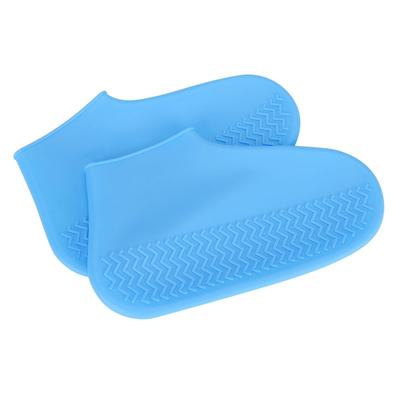 Силиконовый водонепроницаемый чехол для обуви для активного отдыха, многоразовый, нескользящий, защитный чехол для обуви, синий(Синий М)