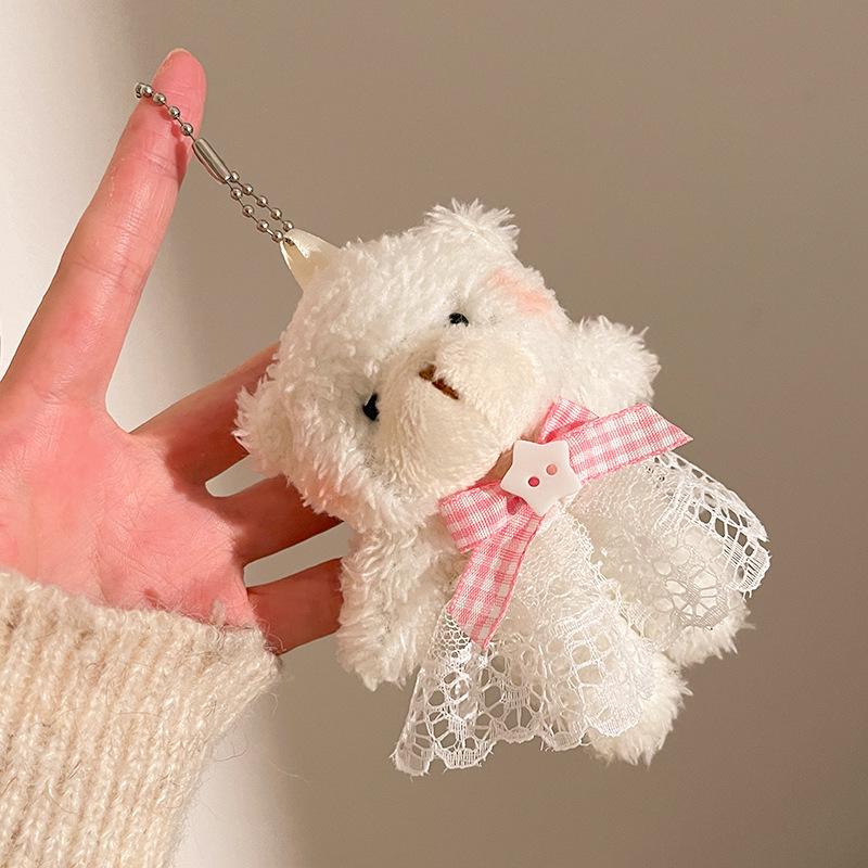 Festive Activities Plush Pendant Gift Backpack Bear DIY Dressup Doll Keychain Bag Accessories