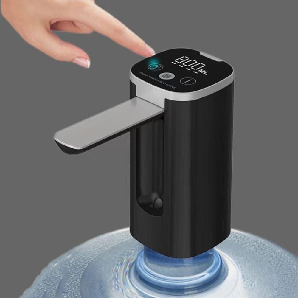 Автоматический насос для бутылок с водой, светодиодный дисплей, дозатор воды, количественный дозатор вина, уличный