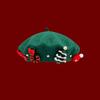 Unisex Winter Character Christmas Bow Beret New Fashion Korean Style Wool Artist Hat Sweet Holiday Red Trendy