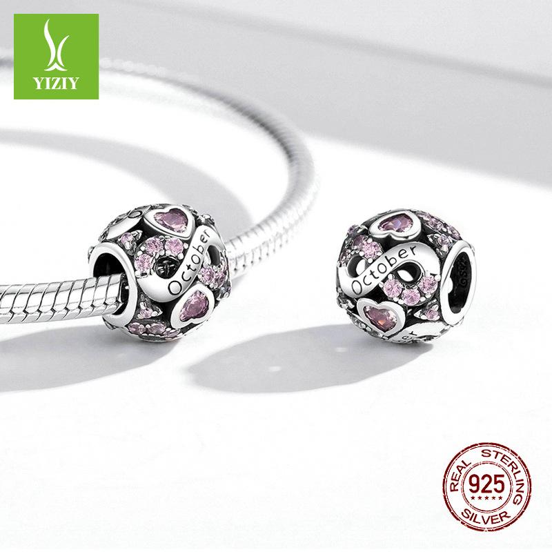 Декабрьский камень рождения Бижутерия из бусин Серебро S925 Созвездие Переводная бусина Bsc508