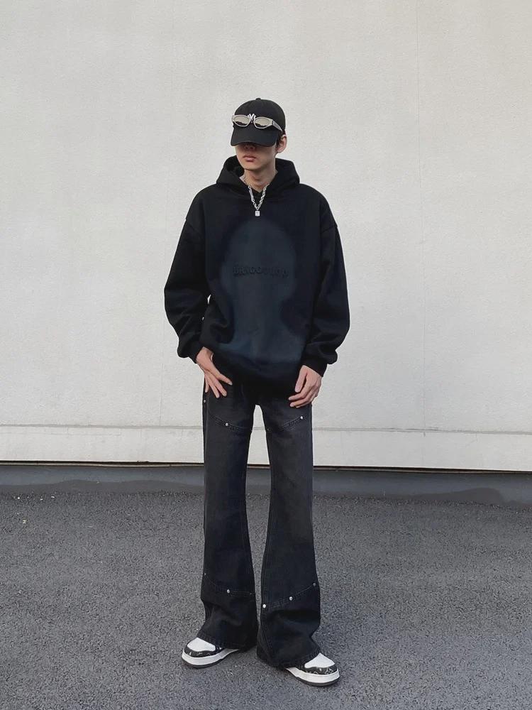 Retro Inspired Men's Loose Flared Cleanfit Jeans