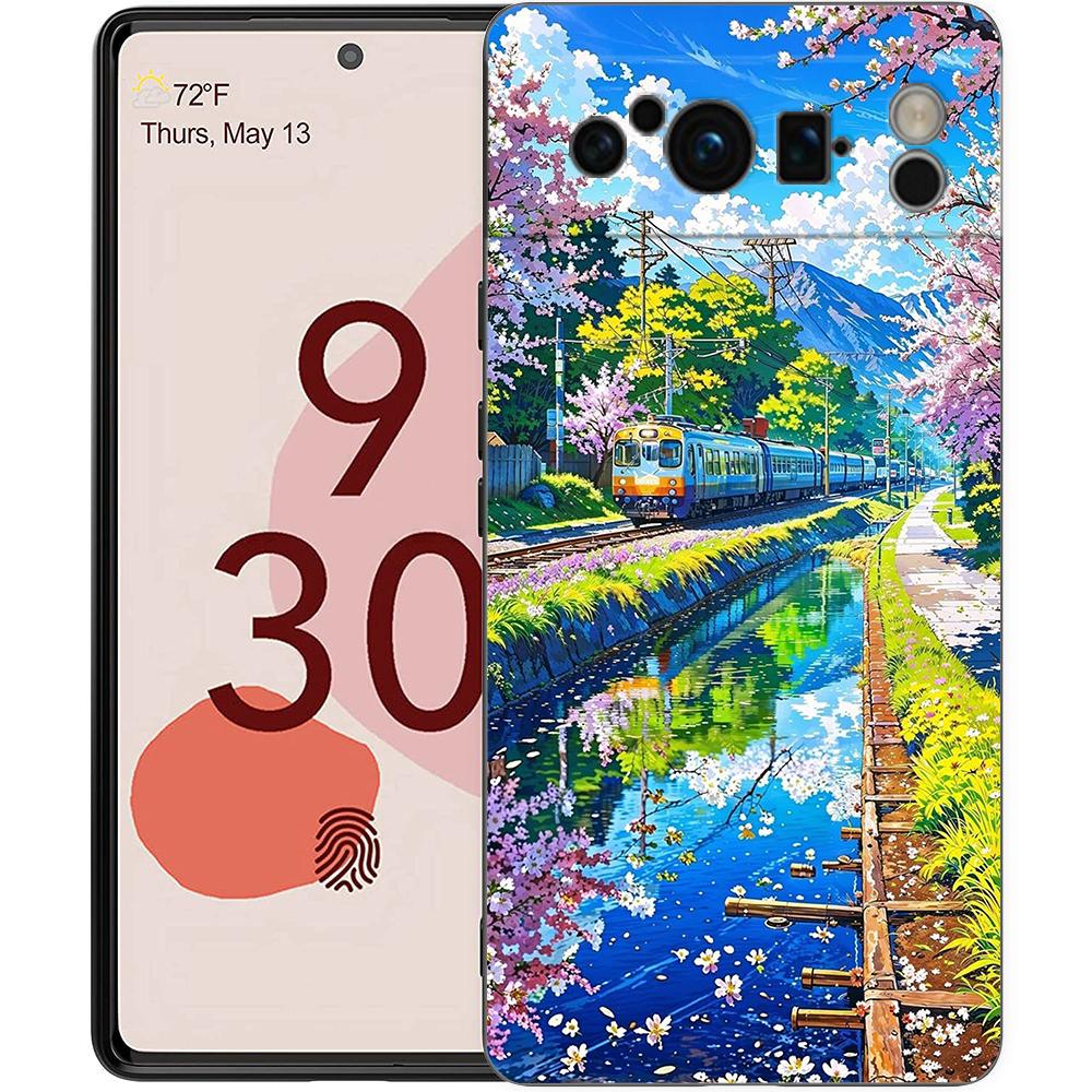 Серия 'Пейзажи Японии' Эстетизм Пейзаж Чехол для телефона для Google Pixel 9 8 7 6 Pro XL 8A 6A 7A 5G Мягкий ударопрочный ТПУ Чехол