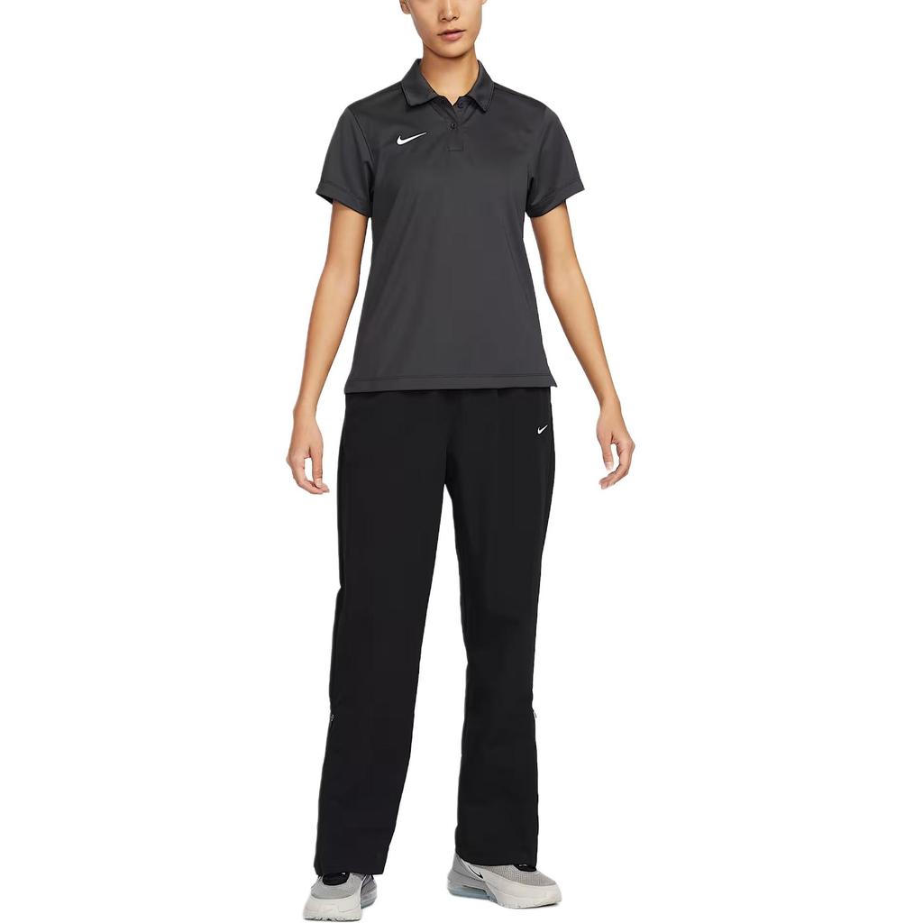 Nike Dri-Fit Fashion Мягкая быстросохнущая дышащая футболка Regular T Shirt Women Tops Coal-Black IB8748-060