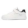 Synthetic Leather Casual Non-Slip Shock Absorbing Wear-Resistant Low-Top Skate Shoes Kids Sneakers White Black A332118000B-2