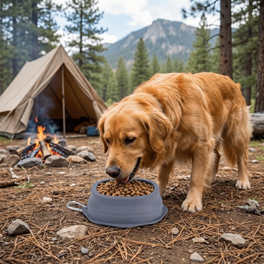 Prevent Overflow Silicone Pet Bowl Hanging Pet Food Dish Pet Water Bowl Pet Feeding Supplies