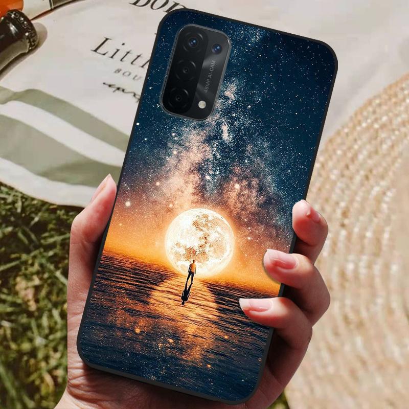 Чехол для Oppo A54 5G Силиконовая задняя крышка Чехол для телефона для Oppo A54 5G CPH2195 Чехлы Мягкий бампер coque для OPPOA54 A 54 5G 6,5 дюйма