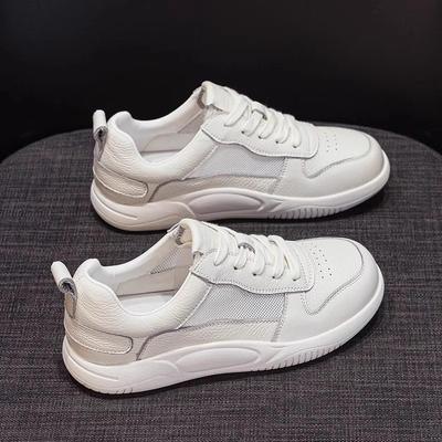 Женские новые весенне-летние туфли из сетки из коровьей кожи на плоской подошве, одинарные туфли с мягкой подошвой, удобные и универсальные, спортивные и для отдыха