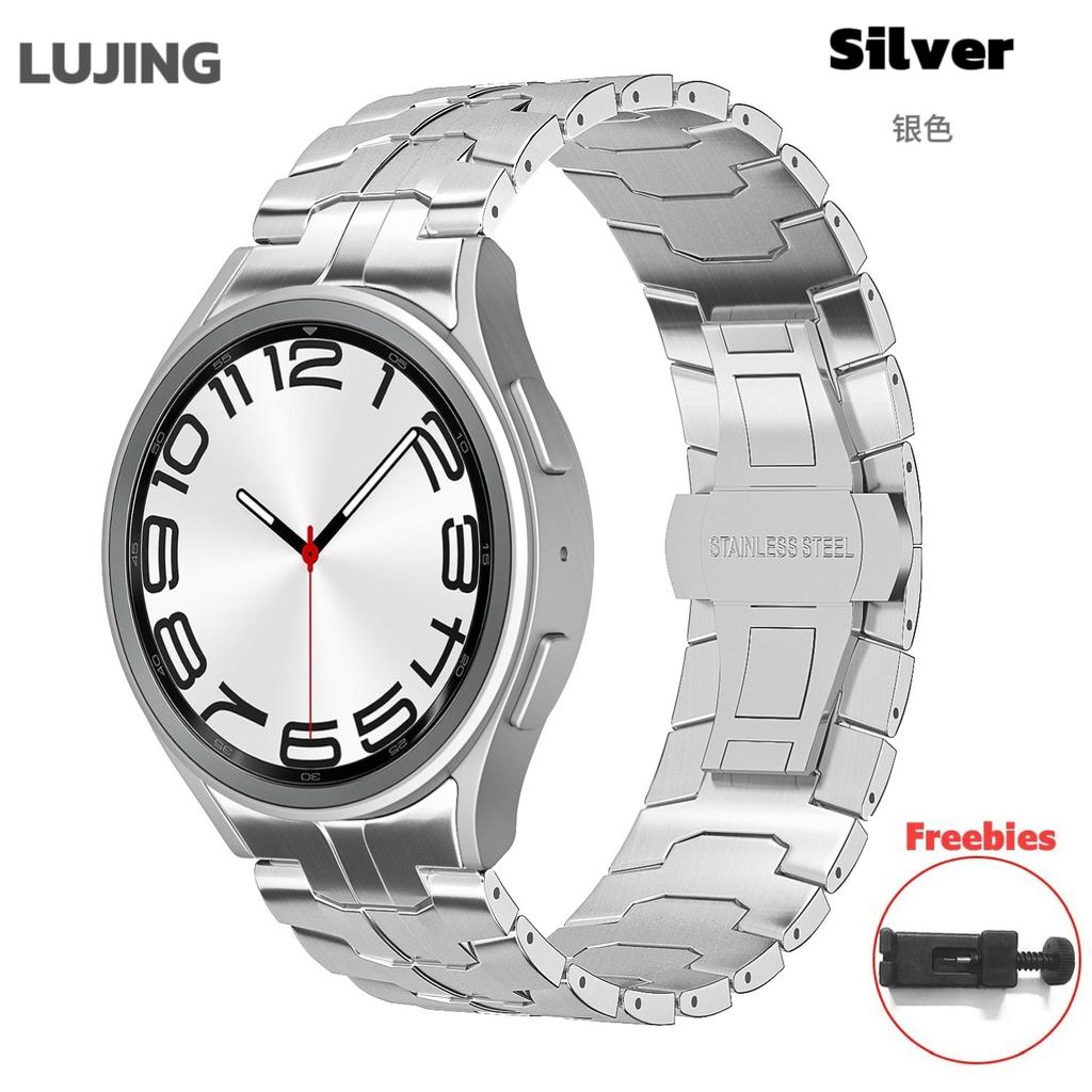 Stainless Steel Strap for Samsung Galaxy Watch 7 6 5 4 Classic 47mm 43mm 42 46mm 45mm No Gaps Metal Band 40mm 44mm Link Bracelet