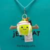 New JC Coffee Bean, Marshmallow, Ladybug, Frog, and Macaron Dessert Keychain & Bag Charm — Plush Toy Gift for Friends