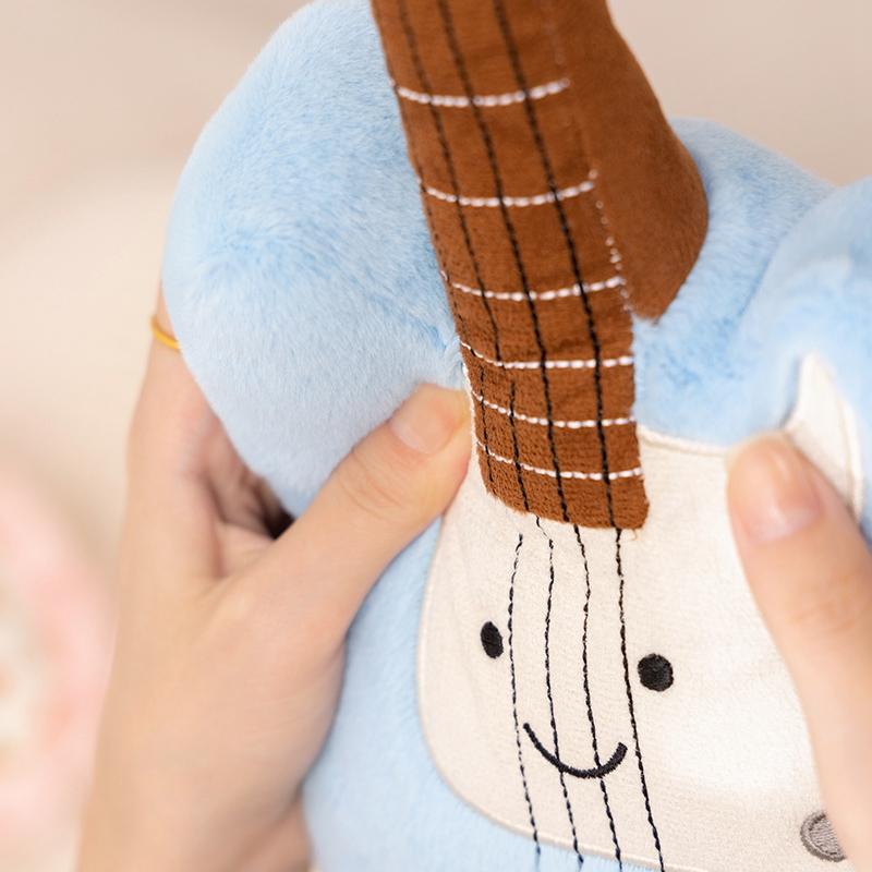 Musical Instrument Series Plush Toy Stuffed Soft Doll Cute Piano Saxophone Bass Guitar Chinese Zither Pipa Pillow Creative Gift