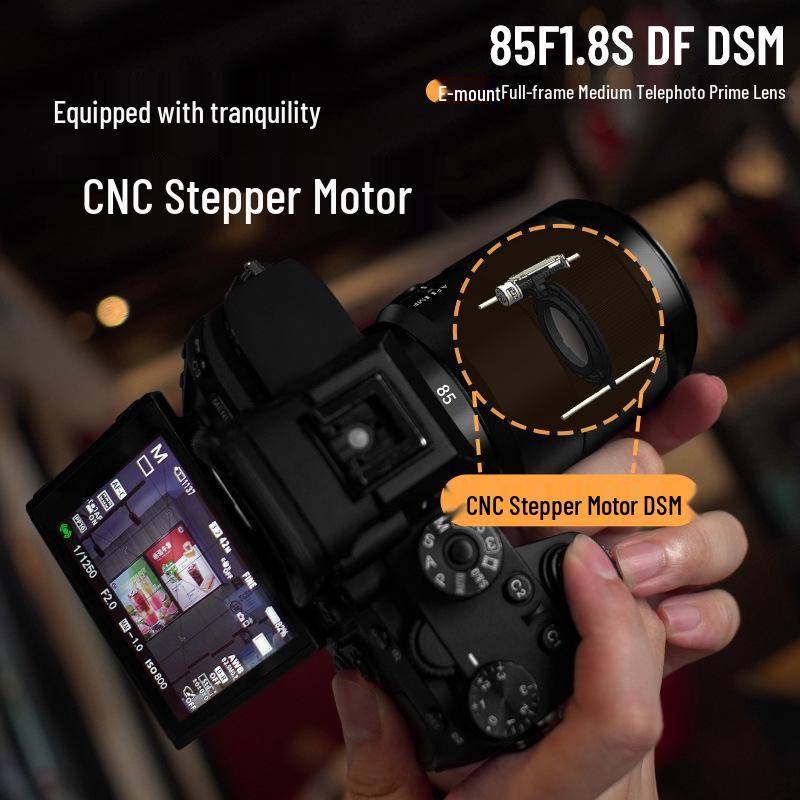 Автофокусный средний телеобъектив Yongnuo 85mm F1.8 для полнокадровых беззеркальных камер Sony с байонетом E
