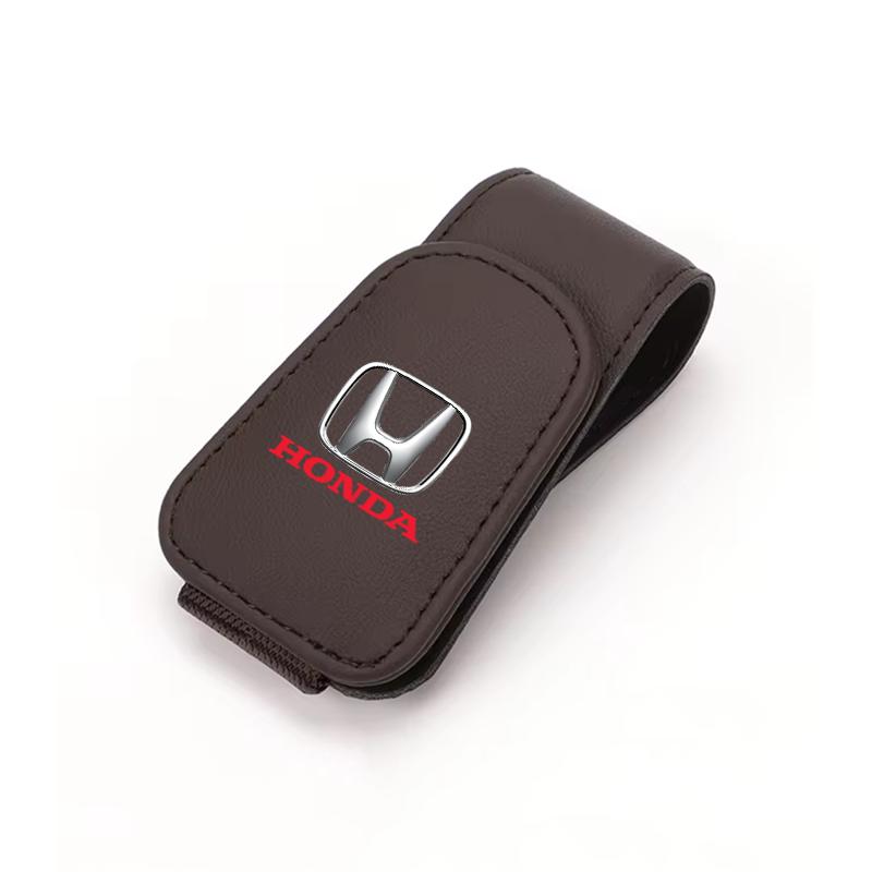 IYXI7 Car Glasses Holder Universal Sun Visor Clip Sunglasses Holder for Honda Fit Civic Accord 7 8 9 10 Pilot City Jazz CRV HRV