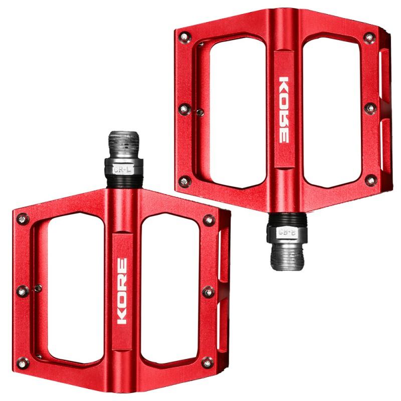 Lightweight Aluminum Mountain Bike Pedals With Sealed Bearings Anti-Slip Tread Downhill Cycling