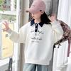 Универсальный стильный свитшот с воротником поло для девочек - Осенняя и весенняя мода