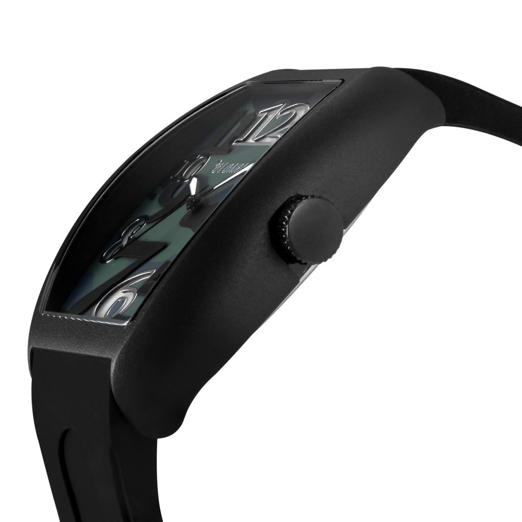 Часы H020 с черным циферблатом, пластиковый кварцевый, водонепроницаемый, 3 АТМ, 48 мм, часы [Sonne] H020BK-CM мужские