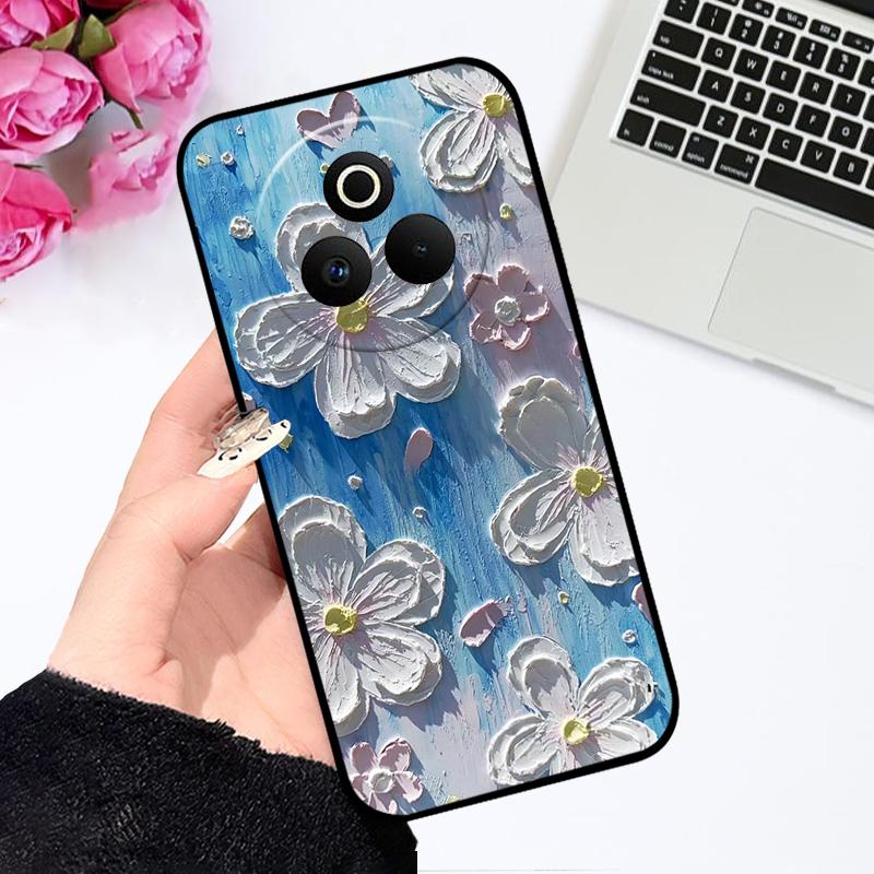 Чехол для Oppo Realme P3 Pro 5G Модный Цветной Расписной Силиконовый Мягкий Чехол для Телефона для Realme P 3 Pro 5G Ударопрочный Бамперные Оболочки
