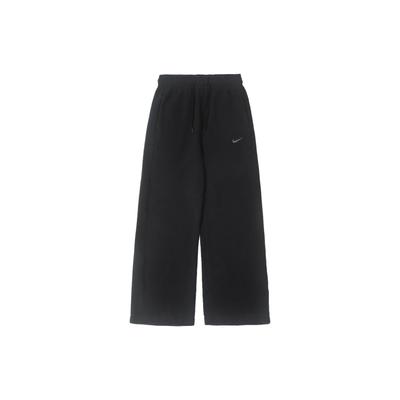 Спортивные плюшевые трикотажные спортивные штаны с однотонным женским низом на шнурке, черный DV4362-010