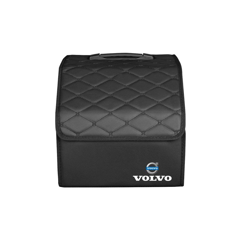 AABAV1 Large Capacity Car Trunk Organizer Box Auto Tools Storage Bin For Volvo V60 V40 XC90 S60 C30 XC60 V50 V70 S90 AWD XC40 S80 T6V90