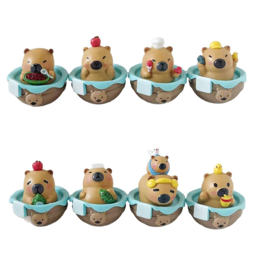 Capybara Tumbler Bathing Toy Pvc Action Figures Model Decoration Kids Gifts