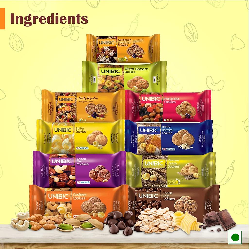 Unibic Assorted Cookies 75g (Pack of 10)