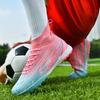 2024 Breathable AG Spike Soccer Shoes Boys Adult Students TF Shattered Nails King High Top Training Shoes Women