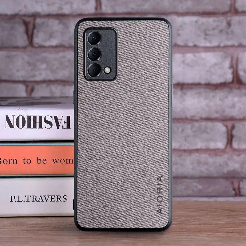 Чехол для OPPO Realme GT Master Edition 5G, роскошный текстильный кожаный мягкий чехол для телефона для Realme GT Master Case Funda