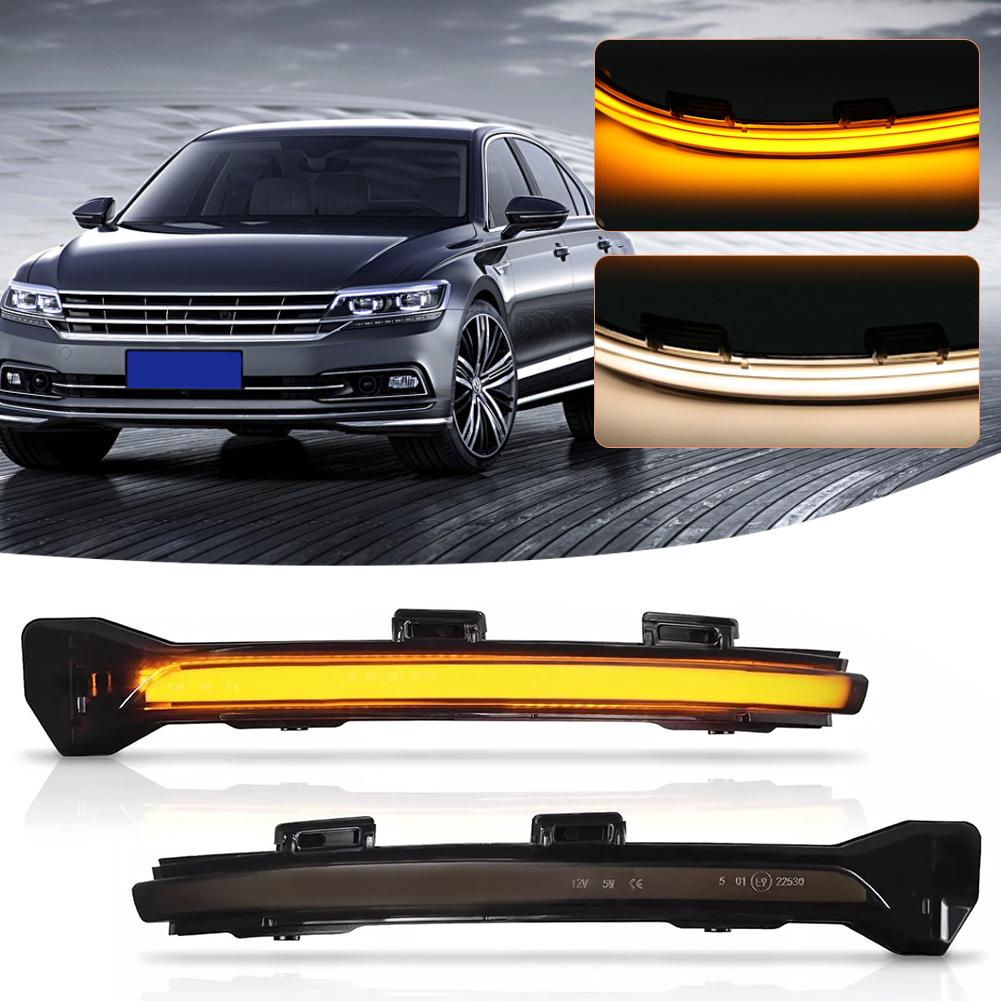 2 Pcs Dynamic LED Turn Signal Light Mirror Indicator Light for VW Golf 7 2012-2018