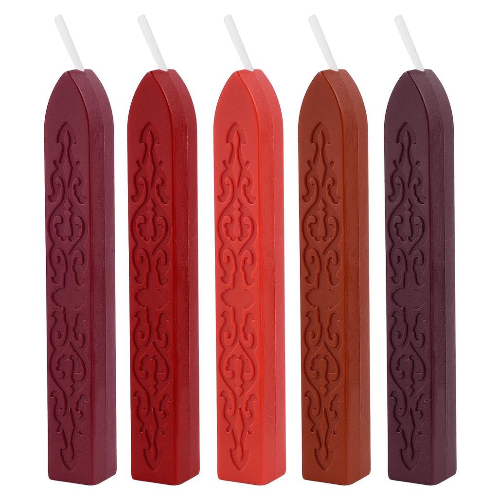 5 шт. восковых печатей, антикварные восковые печатей с фитилем для почтового письма, ретро-винтажная восковая печать, приглашение на свадьбу