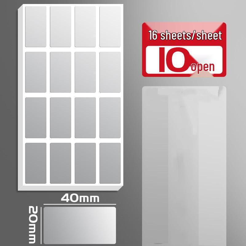 Большие водостойкие серебристые кухонные наклейки для рукописной разметки и организации хранения