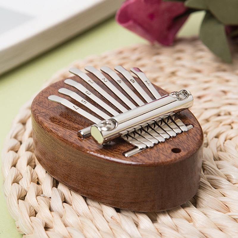8 клавиш калимба пианино подарки для детей начинающих любителей музыки игроки, милый инструмент кулон брелок аксессуары