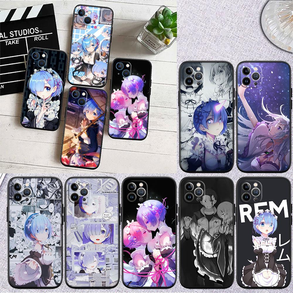 CJ48 Emilia Re Zero Ram Rem Soft Shell Phone Case for Redmi Note 8 9 Pro Max 9S 9T 9C NFC 8T 8A 10A A4