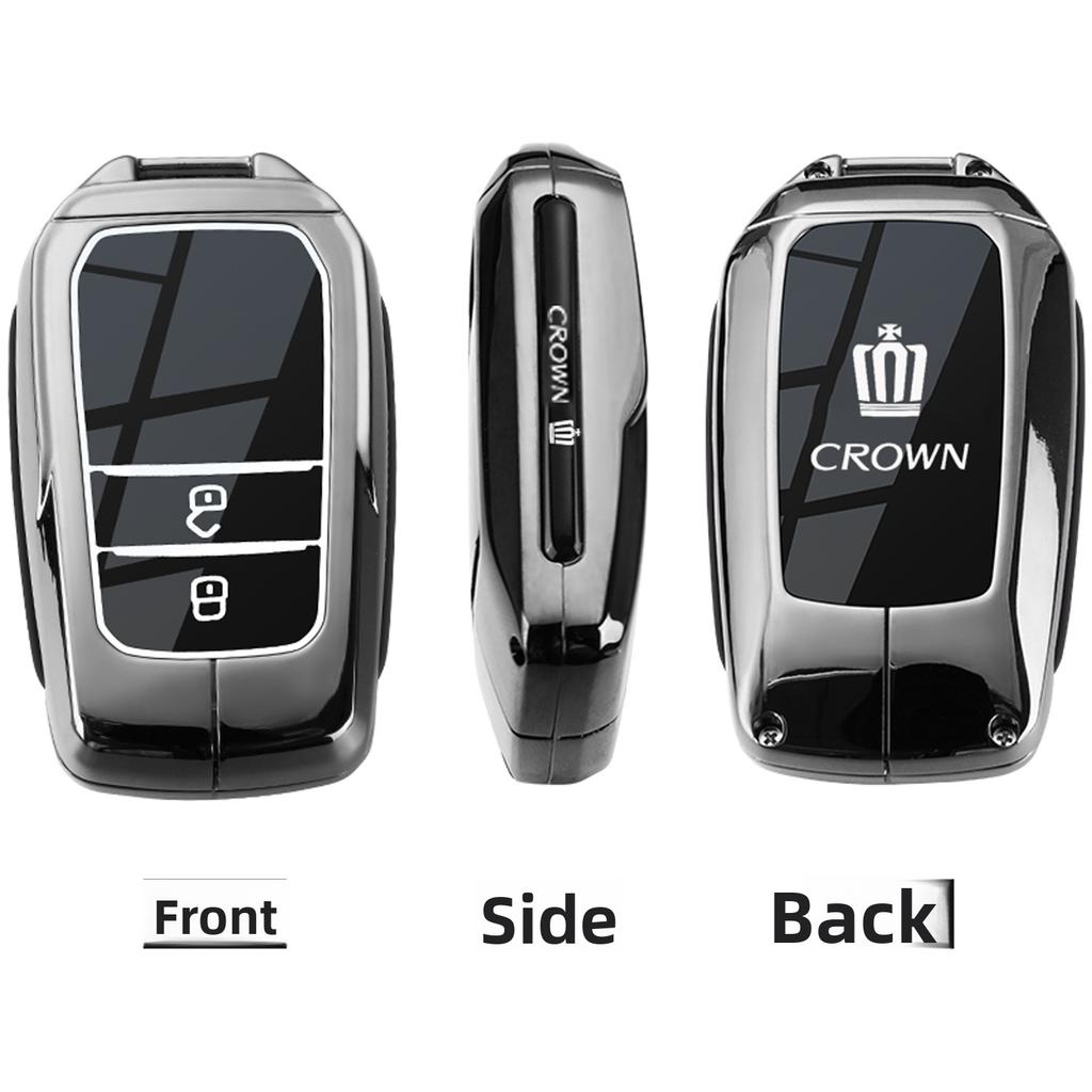 For Toyota Crown Land Release Keycase 2024 13th and 14th Generation Crown Car Special Shell Leather Full Buckle