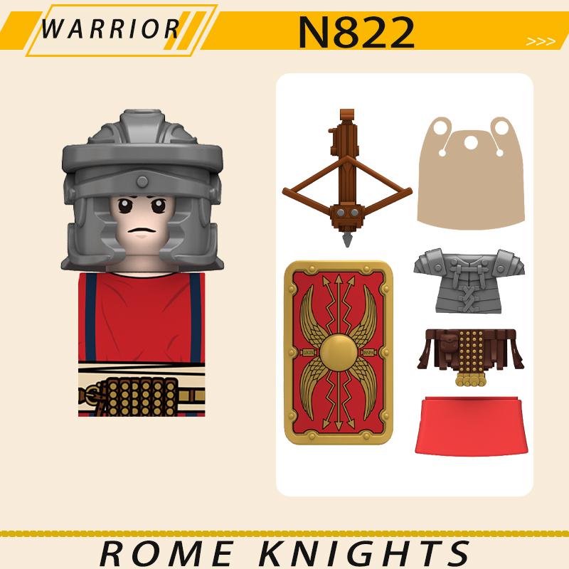 MOC Средневековый Военный Рим Рыцари Серия Строительные Блоки Замок Солдаты Фигурки Аксессуары Щит Кирпичики Рождественские Игрушки Подарки