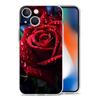 Чехол для телефона iPhone 15 14 13 12 Mini 11 Pro Max XS X XR 7 8 Plus, прозрачный противоударный силиконовый чехол, красивые цветы красной розы