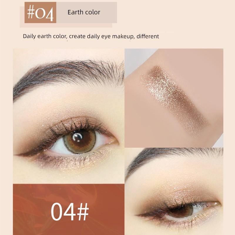 Bean Bag Two-Color Eye Shadow Stick Pen Long Lasting Waterproof Not Smudge Pearlescent Earth Color Nude Makeup Beginner Li Jiaqi Recommend