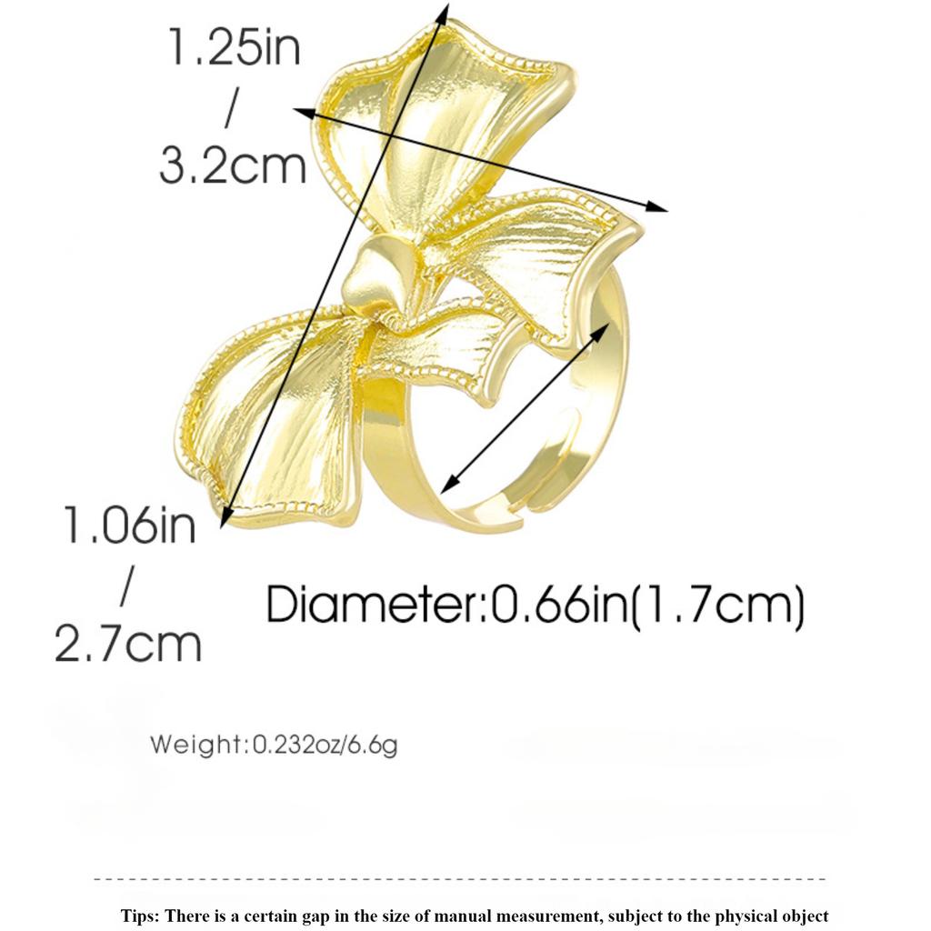Новое поступление серебряного цвета металлический бант большое кольцо для женщин девочек в корейском стиле простые модные преувеличенные ювелирные изделия подарки