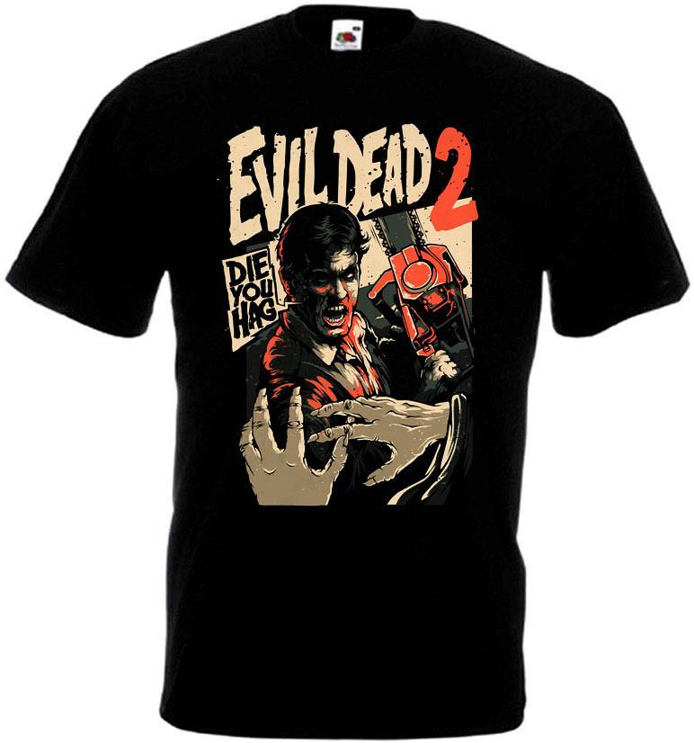 26 Evil Dead 2 v.14 T shirt black movie poster horror all sizes S-5XL Unisex T-Shirt