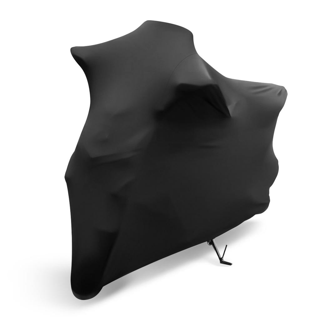 Sunshade Anti-UV Motorbike Dust-proof Covers Indoor Outdoor Protection Black M-3XL Elastic Fabric Motorcycle Scooter Cover