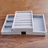 Velvet Jewelry Box Display Tray Drawer Storage Jewellery Holder For Ring Earrings Necklace Bracelet Soft Organizer