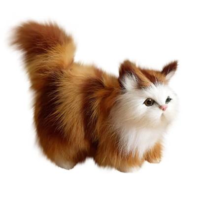 Имитация животных, модель кошки, украшения для дома, ремесленные украшения