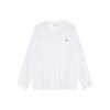 Polo Ss22 Solid Logo Embroidered Crew Neck Long Sleeve T-Shirt Men Tops White 714844759-004